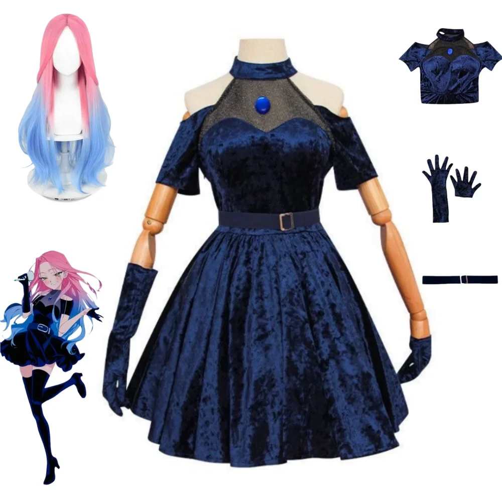 2026  Mizi Cosplay Costume Ani - Anime Cosplay Blue Hair recension och pris