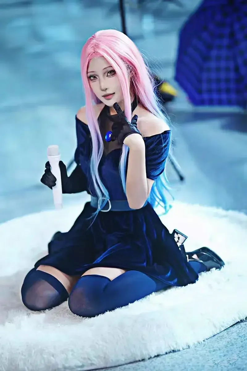Mizi Cosplay Costume Anime Ali - Anime Cosplay Blue Hair recension och pris