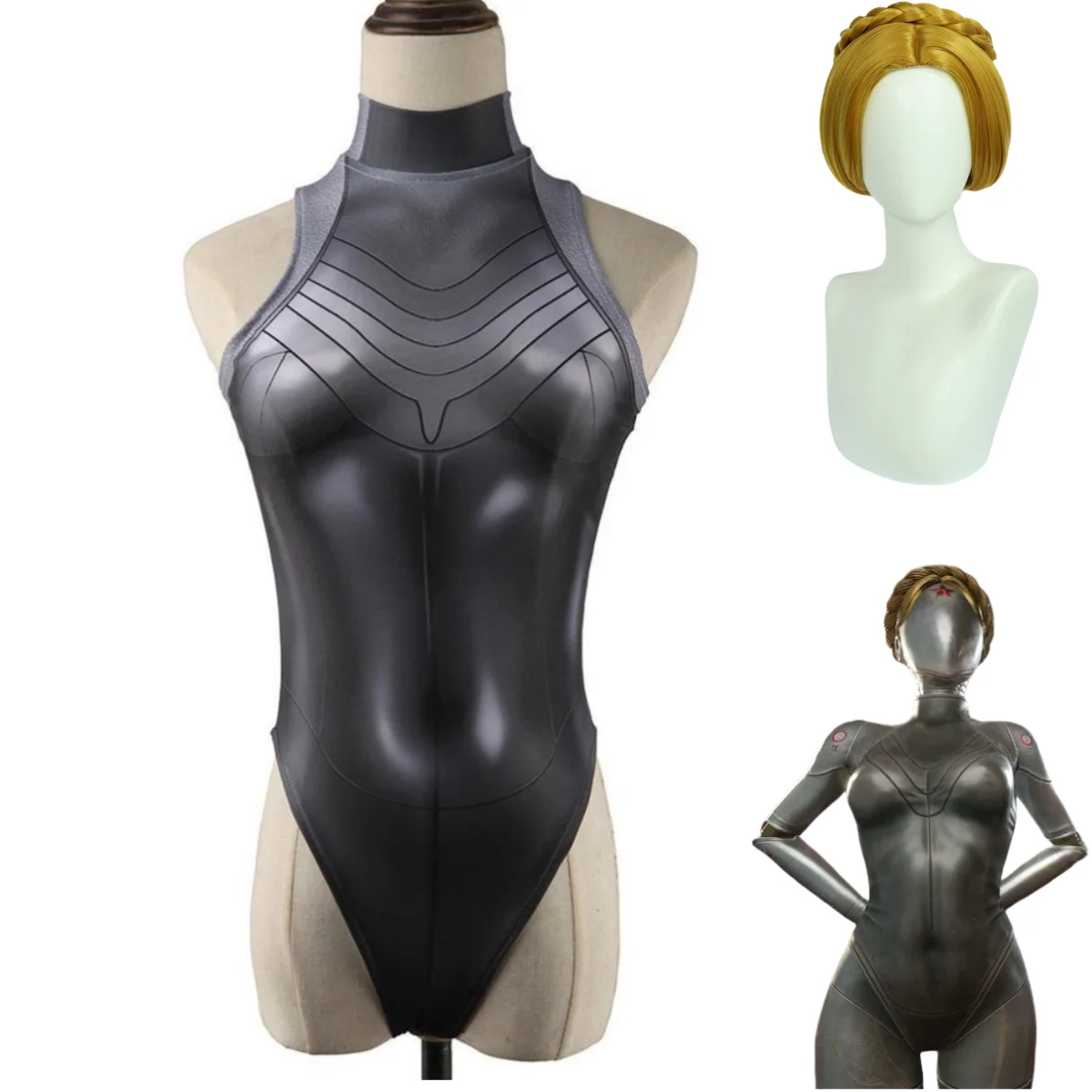Robot Twins Cosplay Costume fo - Anime Cosplay Jumpsuit recension och pris