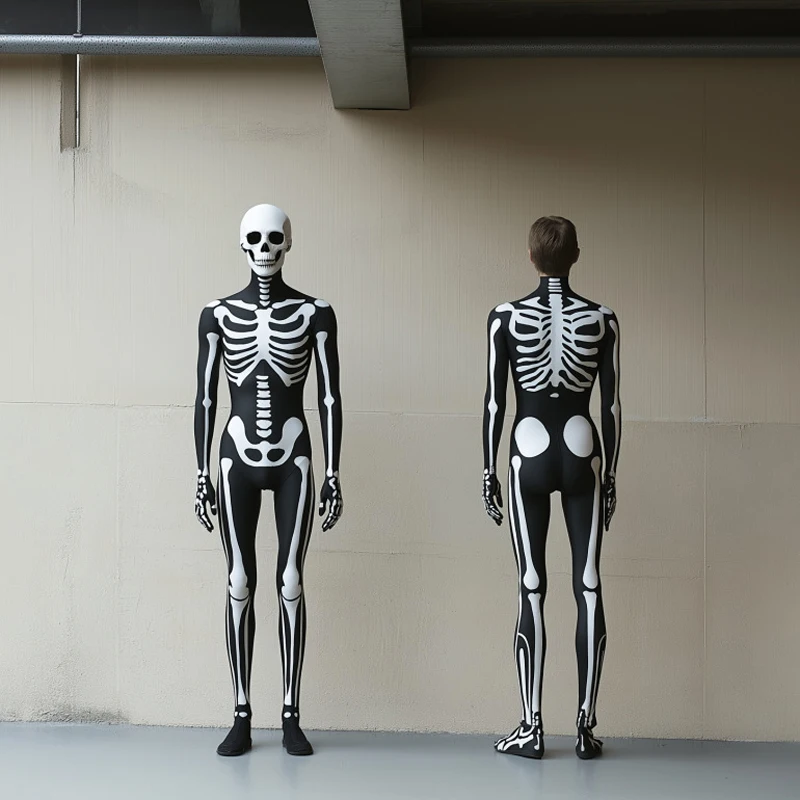 Halloween Men Women Skeleton C - Anime Cosplay Jumpsuit recension och pris