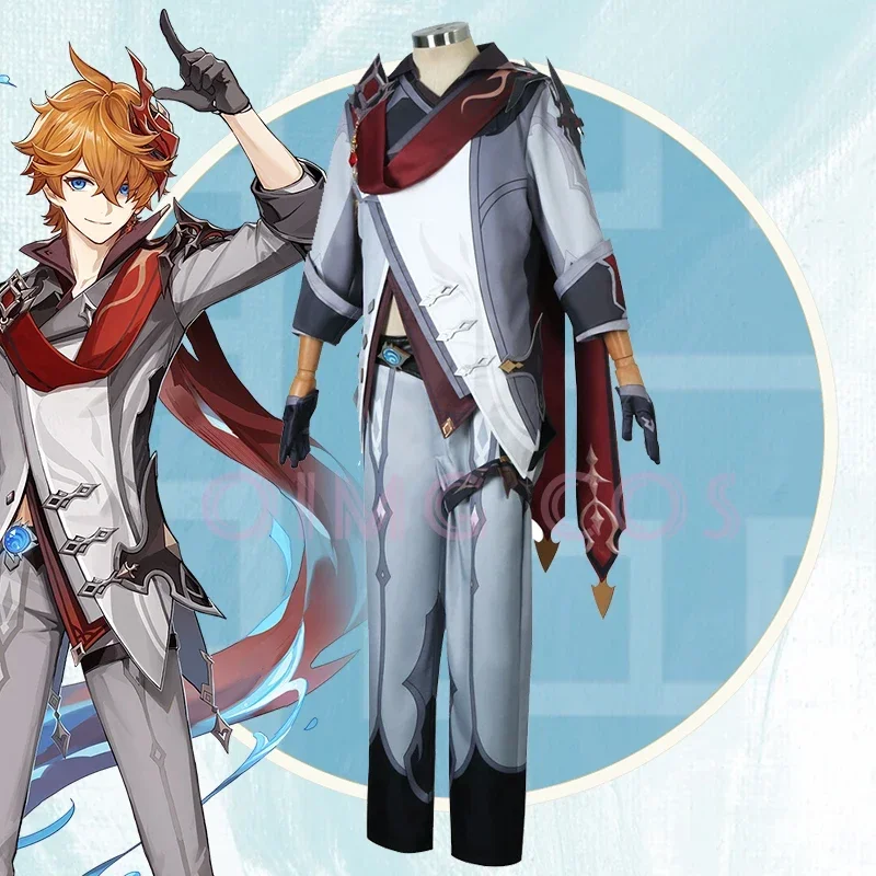 Genshin Impact Tartaglia Cospl - Anime Cosplay Jumpsuit recension och pris