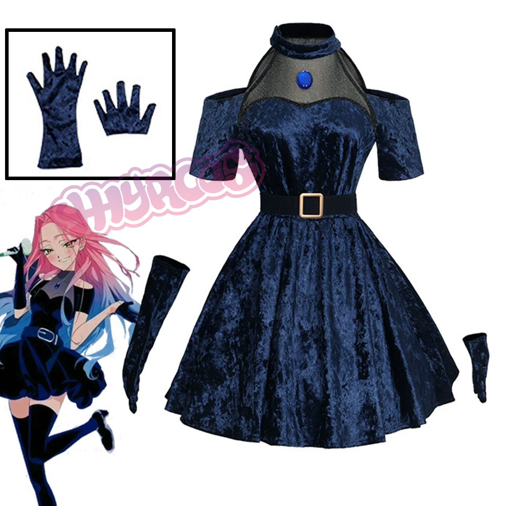 Mizi Cosplay Anime Alien Stage - Anime Cosplay Blue Hair recension och pris