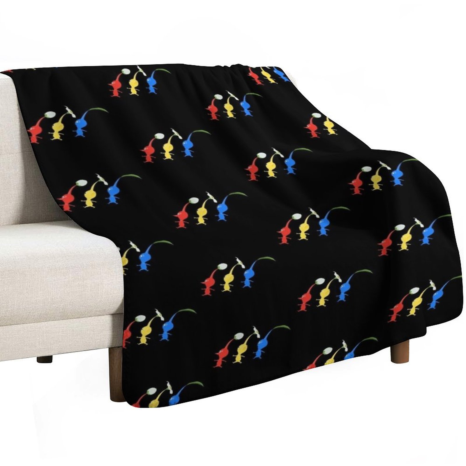 3 Pikmin Running Throw Blanket - Anime Cosplay Idea recension och pris