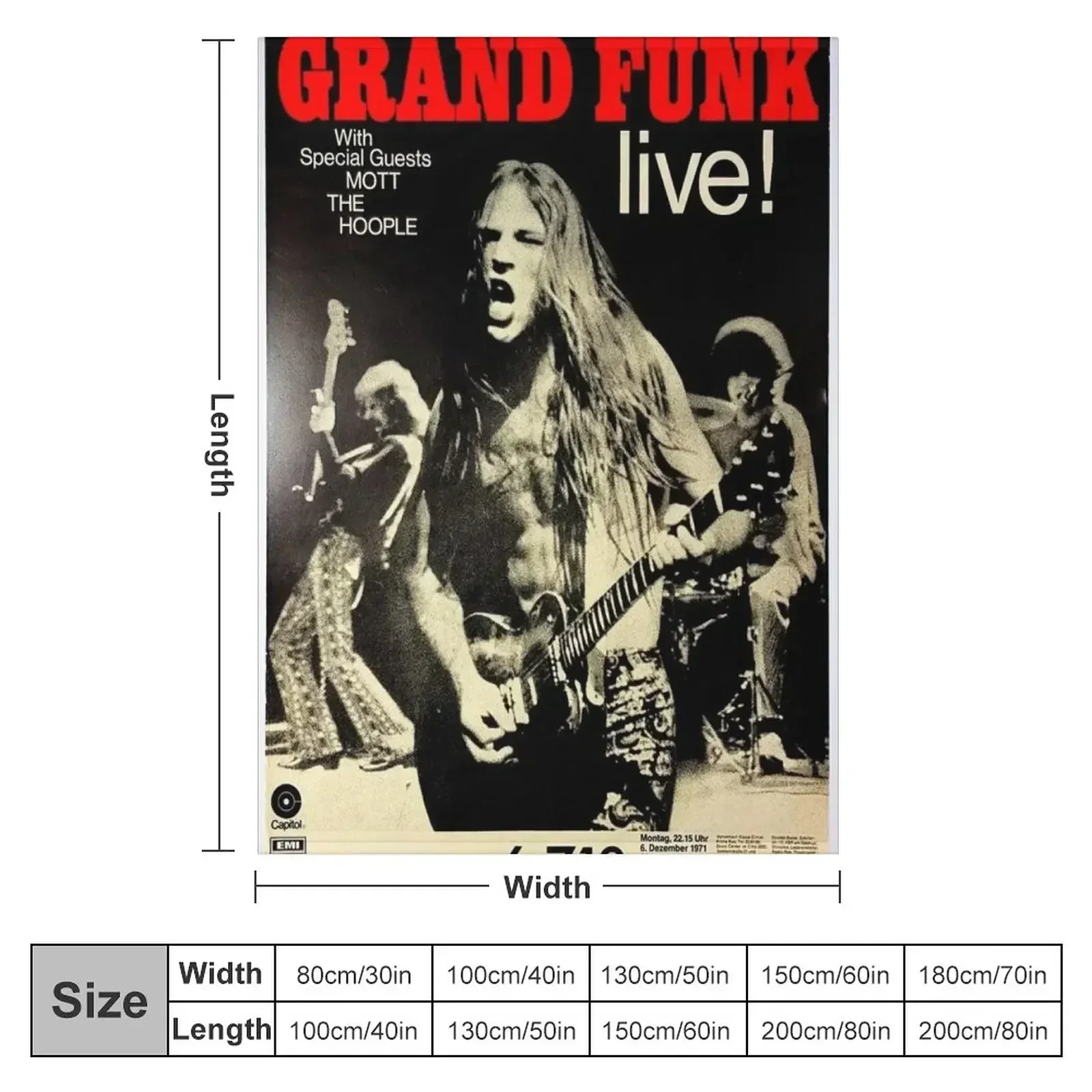 Grand Funk - Concert Poster. T - Anime Cosplay Idea recension och pris