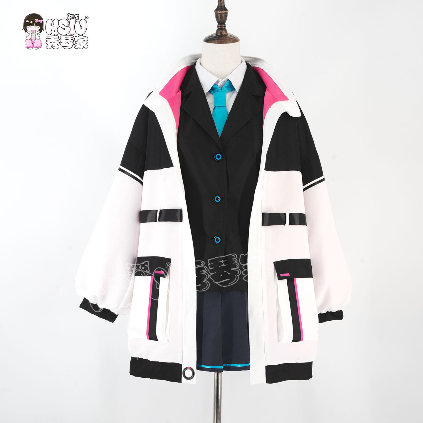Blue Archive Kei Cosplay Costu - Anime Cosplay Blue Hair recension och pris